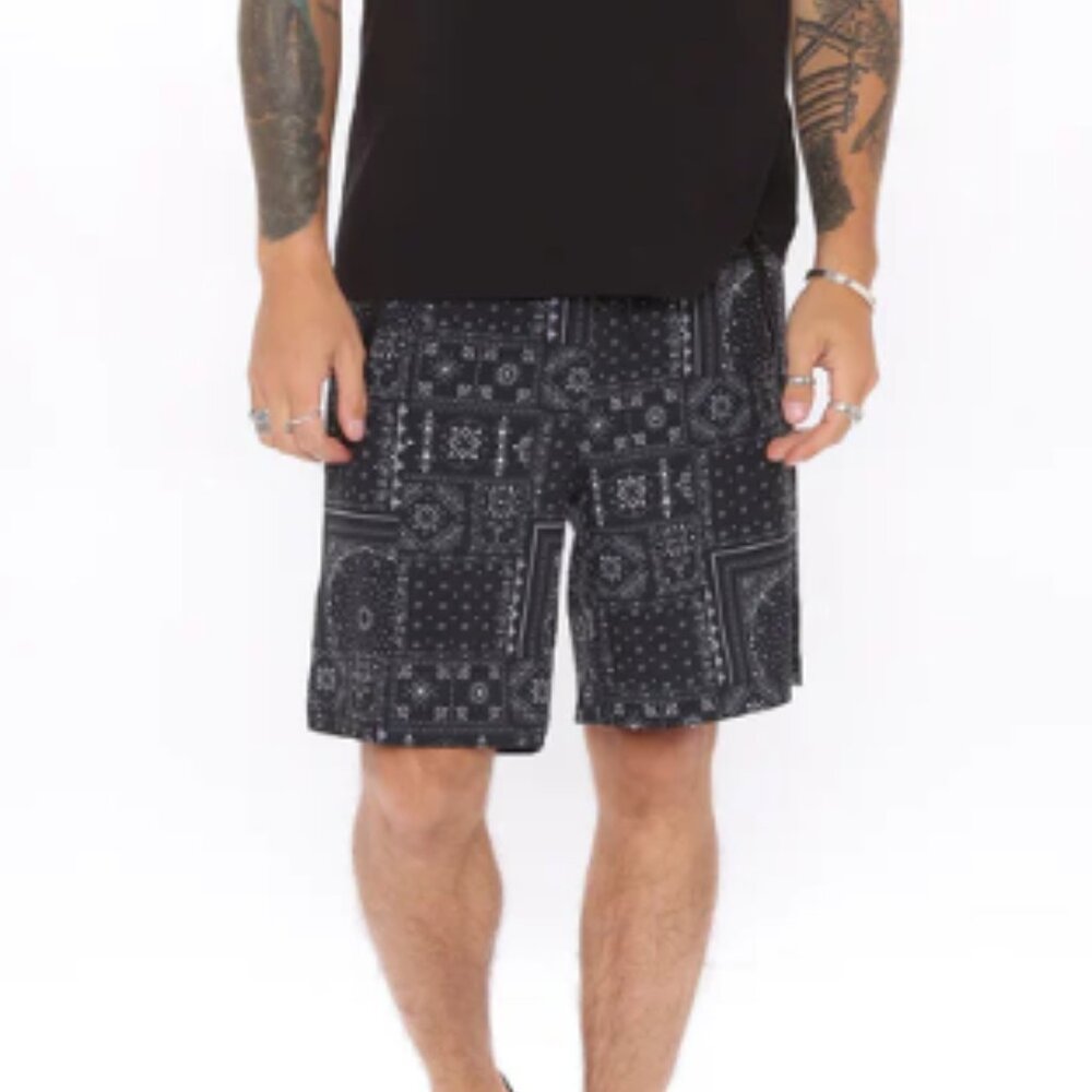 Denmark Drawstring Shorts - Black - NWT - Men's Sz L